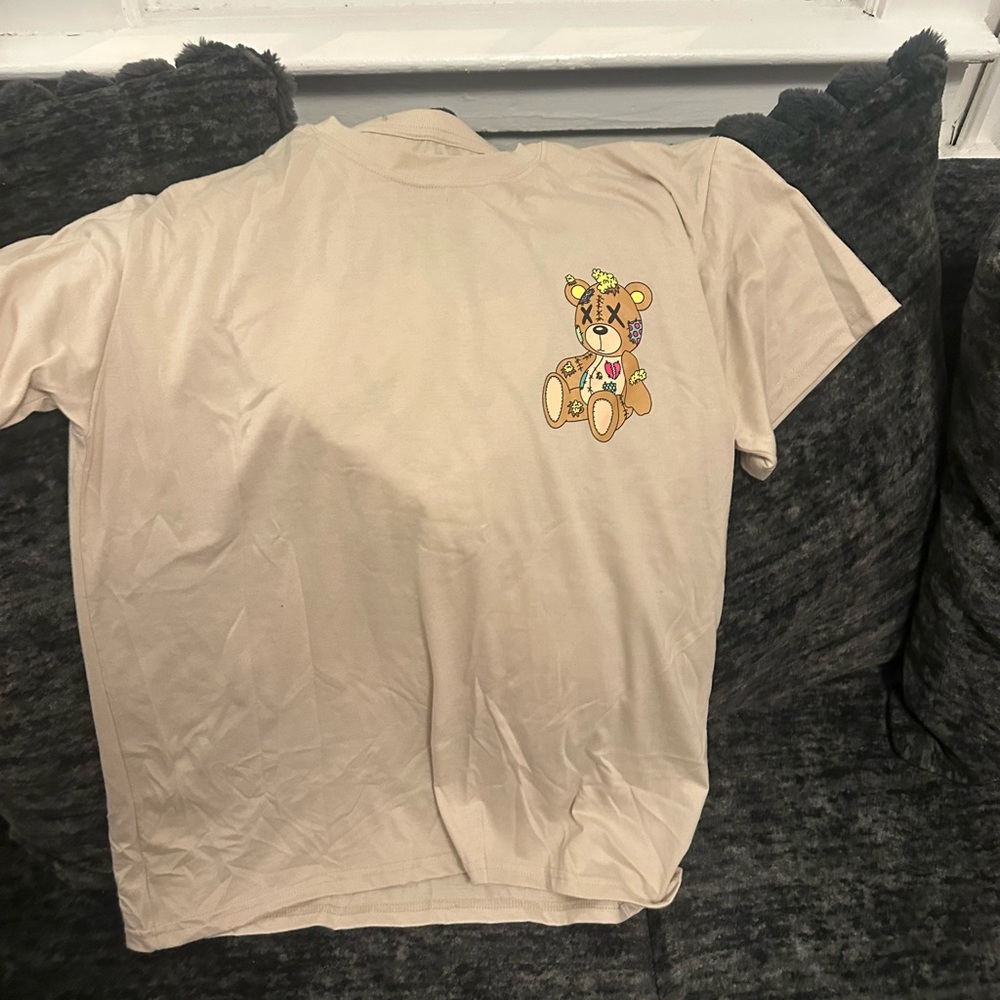 Beige Graphic T-Shirt